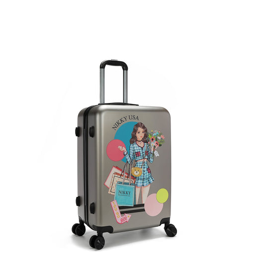 MALETA DE CABINA DE PLASTICO ABS NIKKY GOES SHOPPING-1
